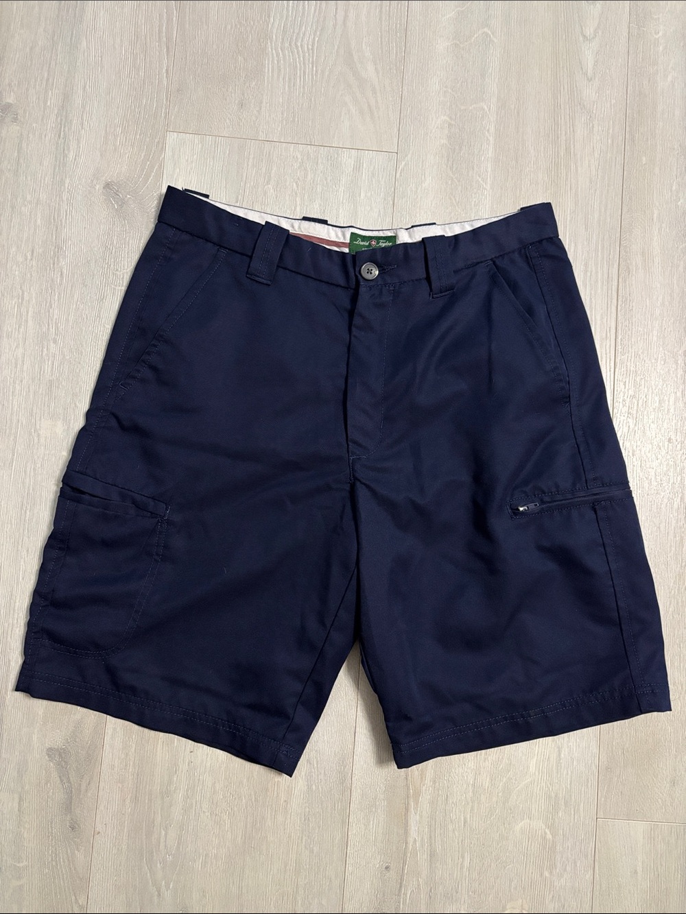 🔥BUNDLESALE Men’s 32 David Taylor Navy Flat Front Performance Golf Shorts